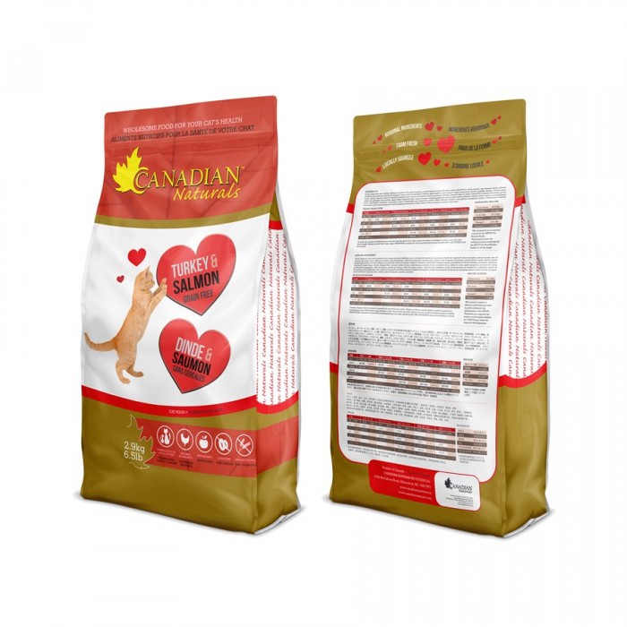 Canadian Naturals Chat Dinde & Saumon 6.8 kg / 15 lbs Canadian Naturals Chat Dinde & Saumon 6.8 kg / 15 lbs