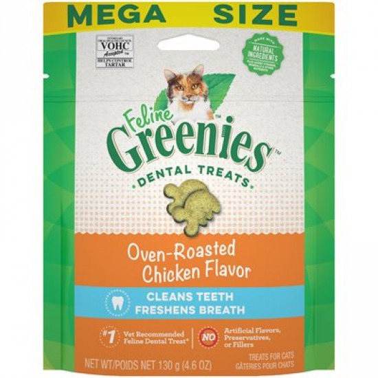 Féline Greenies Dentaire poulet 130 g (MEGA)