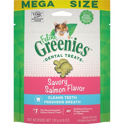 Féline Greenies Dentaire saumon 130 g (MEGA)