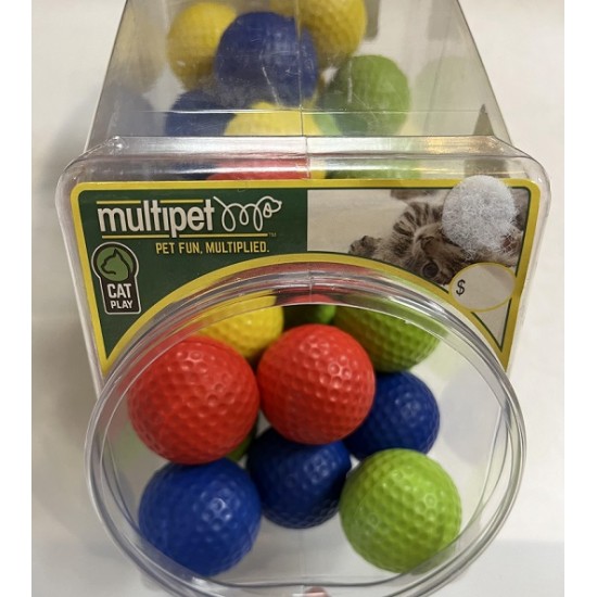 Balle Chat Balle Eponge Golf Couleur Assorties