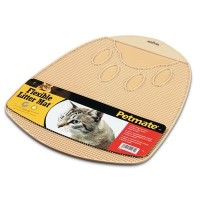 PETMATE Tapis a litière Flexible (Beige ou Gris)