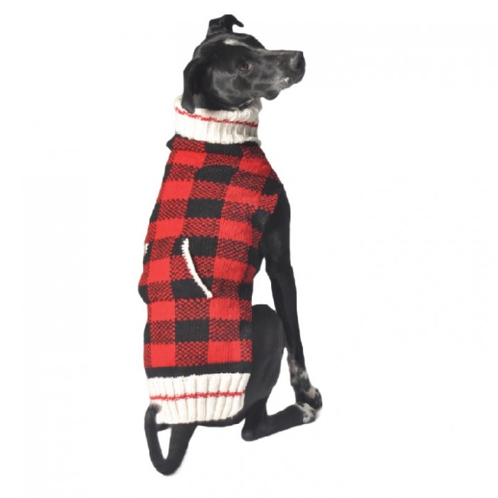 Chilly Dog Chandail Carreaux Rouge XS Chilly Dog Chandail Carreaux Rouge XS