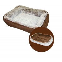 CUMFY Coussin Réversible Brun 26x21  