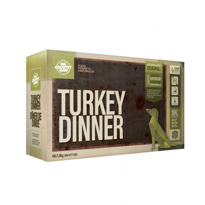 Big Country Raw Diner de Dinde Boite de 4 x 1 lb Big Country Raw Diner de Dinde Boite de 4 x 1 lb