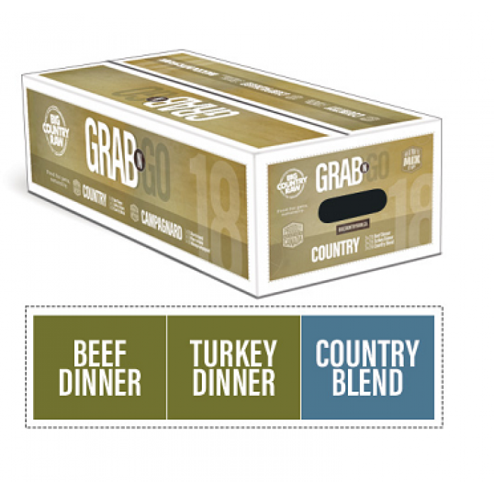 Big Country Raw Grab N Go Country 18 lbs Big Country Raw Grab N Go Country 18 lbs