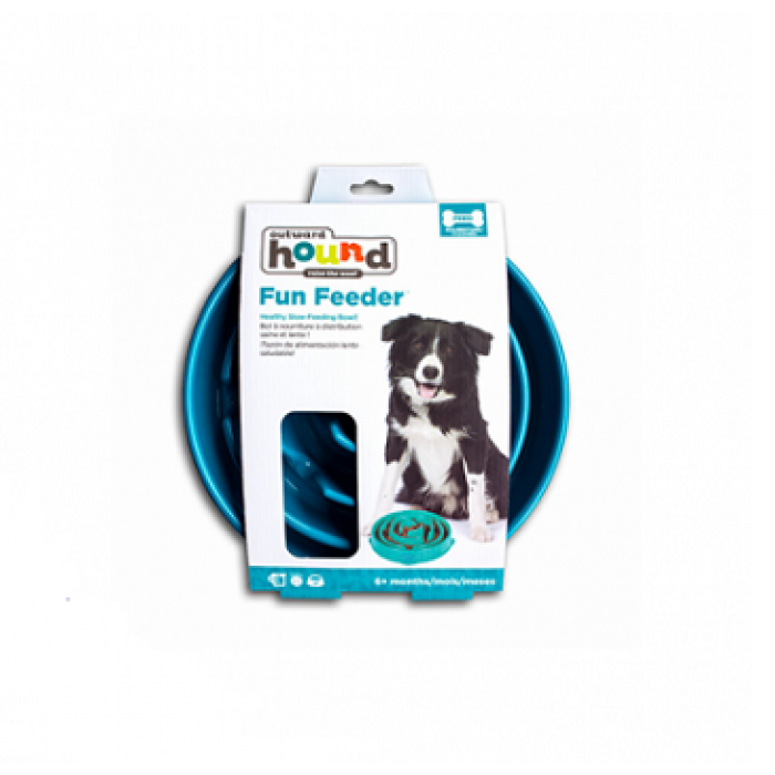 Outward Hound Bol Ralentisseur Bleu 4 tasses Outward Hound Bol Ralentisseur Bleu 4 tasses