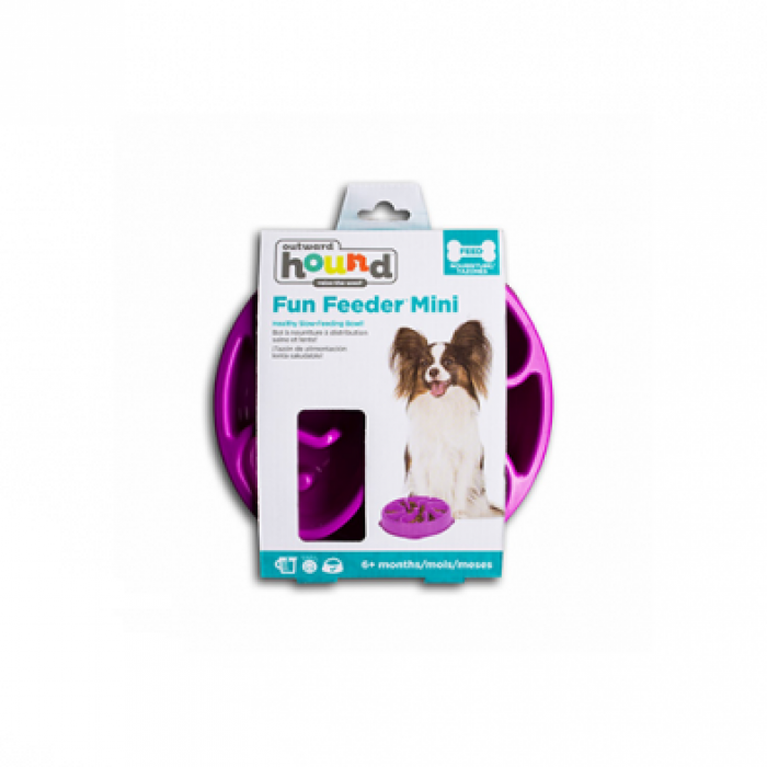 Outward Hound Bol Ralentissement Mini Mauve 2 tasses Outward Hound Bol Ralentissement Mini Mauve 2 tasses