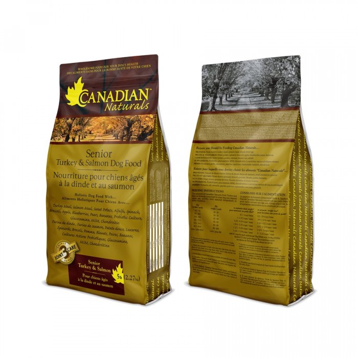 Canadian Naturals Chien Senior Dinde & Saumon 2.27 kg / 5 lbs Canadian Naturals Chien Senior Dinde & Saumon 2.27 kg / 5 lbs