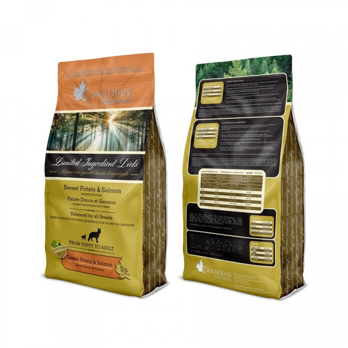 Canadian Naturals Chien Saumon & Patate Douces Ingrédients Limités 11.3 kg / 25lbs Canadian Naturals Chien Saumon & Patate Douces Ingrédients Limités 11.3 kg / 25lbs