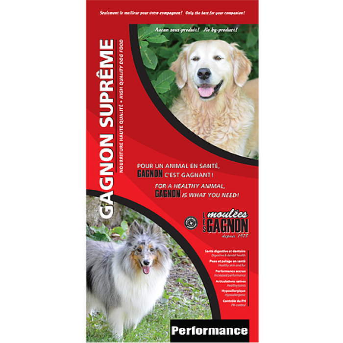 Gagnon Suprême Chien Performance 16 kg / 35.2 lbs Gagnon Suprême Chien Performance 16 kg / 35.2 lbs