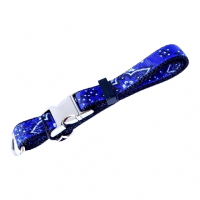 Collier B.M Bandana Bleu 3/4" x13-20"