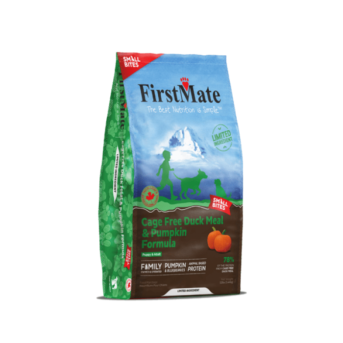 FirstMate Chien Canard & Citrouille Petites Bouchées 1.8 kg FirstMate Chien Canard & Citrouille Petites Bouchées 1.8 kg