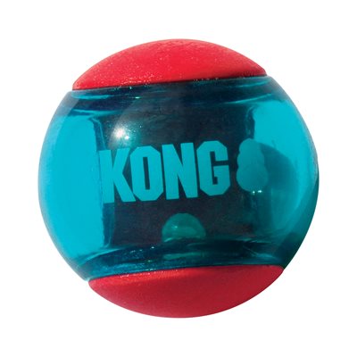 Kong Balle Squeezz Action Large rouge (paquet de 2)
