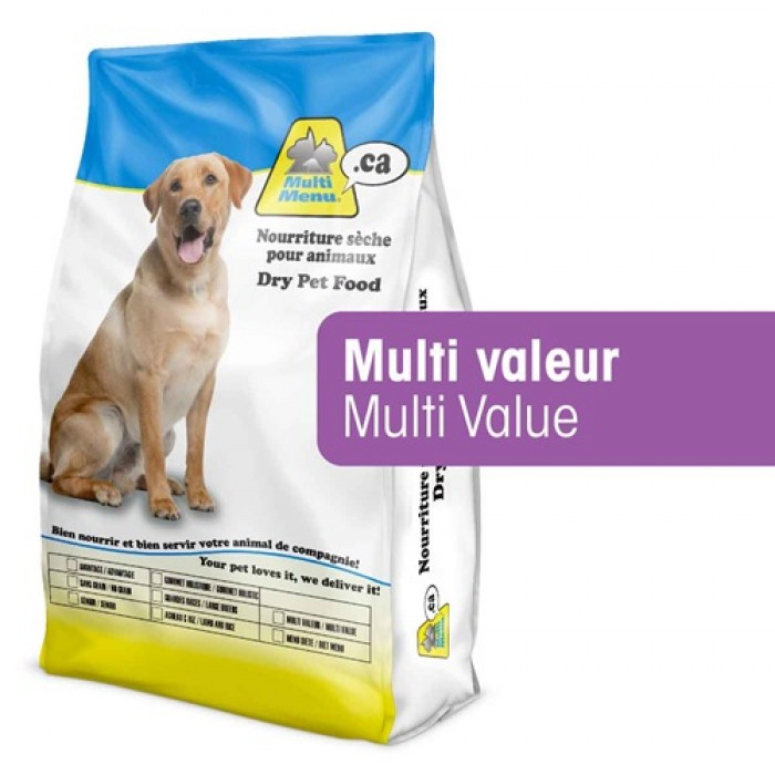 MULTI MENU Chien Multi Valeur 15 kg MULTI MENU Chien Multi Valeur 15 kg