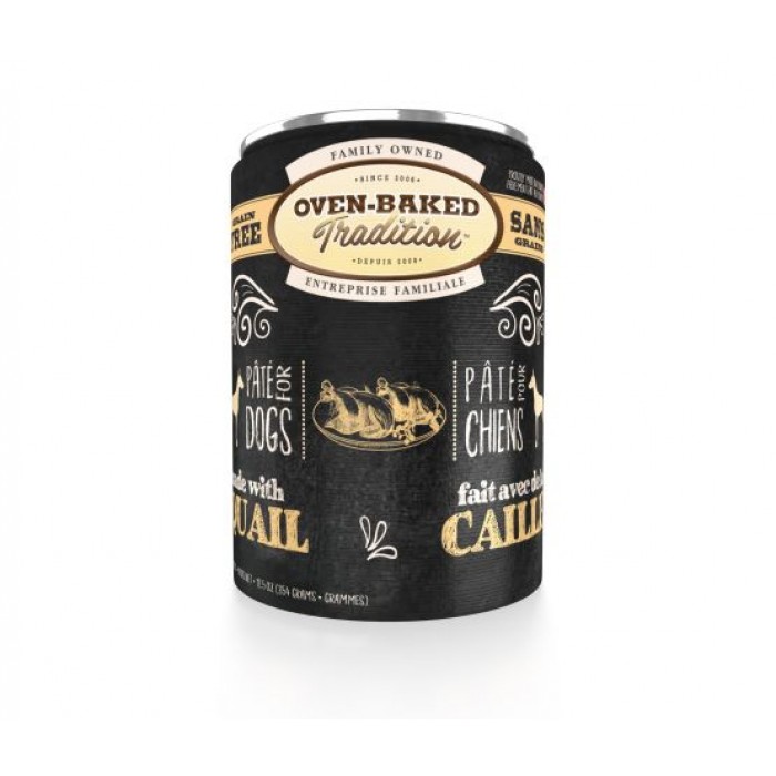 Conserve Chien Oven Baked Pâté Caille 12.5oz Conserve Chien Oven Baked Pâté Caille 12.5oz