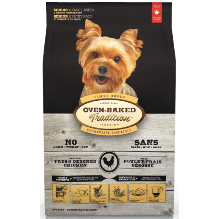 Oven Baked Chien Sénior Petite Race / Contrôle du Poids 5.67 kg / 12.5 lb Oven Baked Chien Sénior Petite Race / Contrôle du Poids 5.67 kg / 12.5 lb