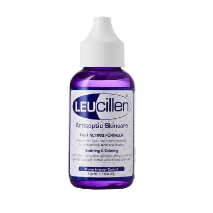 Leucillen Antiseptique pour pelage d'animaux (compte goutte) 50 ml Leucillen Antiseptique pour pelage d'animaux (compte goutte) 50 ml