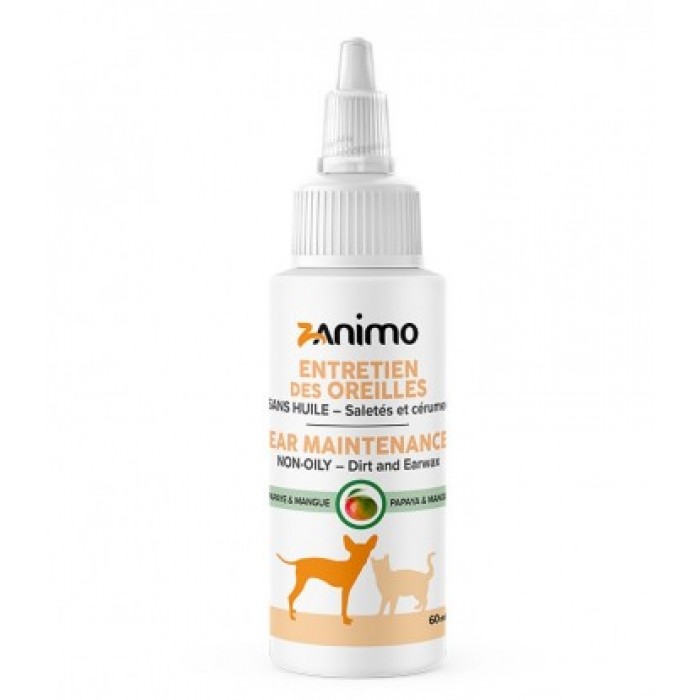ZANIMO Entretien des Oreilles Papaye - Mangue (non-huilleux) 60ml ZANIMO Entretien des Oreilles Papaye - Mangue (non-huilleux) 60ml