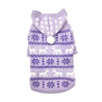 DOGGIE-Q Chandail Lavande Capuchon 16"  