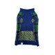 DOGGIE-Q Chandail Mock Carreaux Vert 10"