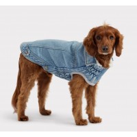 GF PET Manteau Jean Délavé Large GF PET Manteau Jean Délavé Large