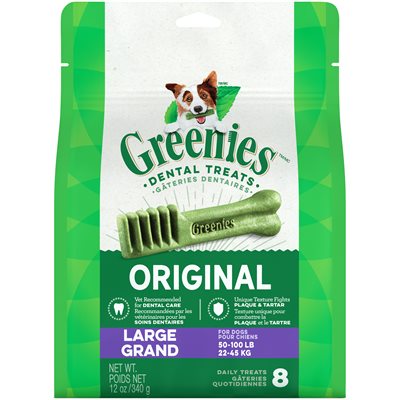 Greenies Dentaire Treat-Pak - Large 6 oz / 8 unités