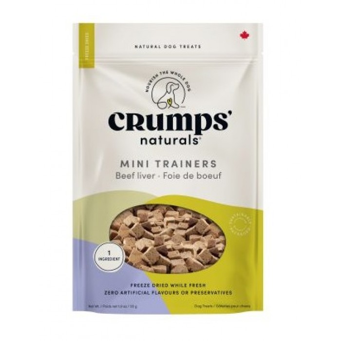 CRUMPS Mini Gâteries d'Entrainement Foie de Bœuf 55g CRUMPS Mini Gâteries d'Entrainement Foie de Bœuf 55g