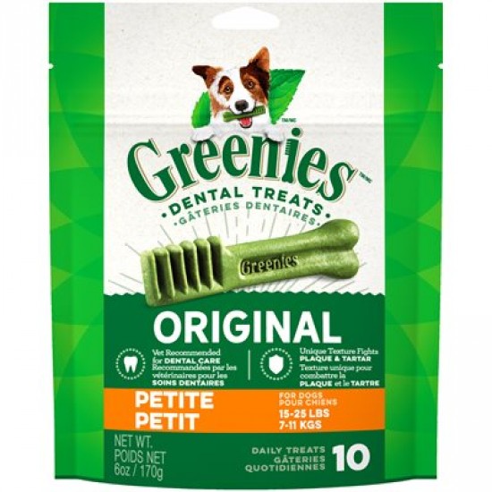 Greenies Dentaire Mini Treat-Pak - Petite 6 oz / 10 unités
