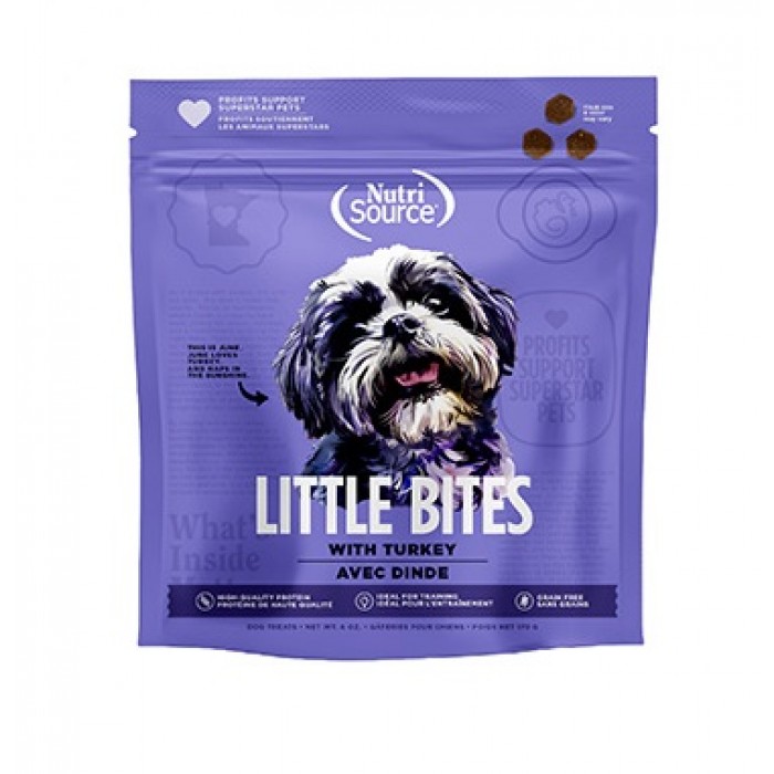 NUTRISOURCE Little Bites Gâteries Tendre à la Dinde 170g NUTRISOURCE Little Bites Gâteries Tendre à la Dinde 170g